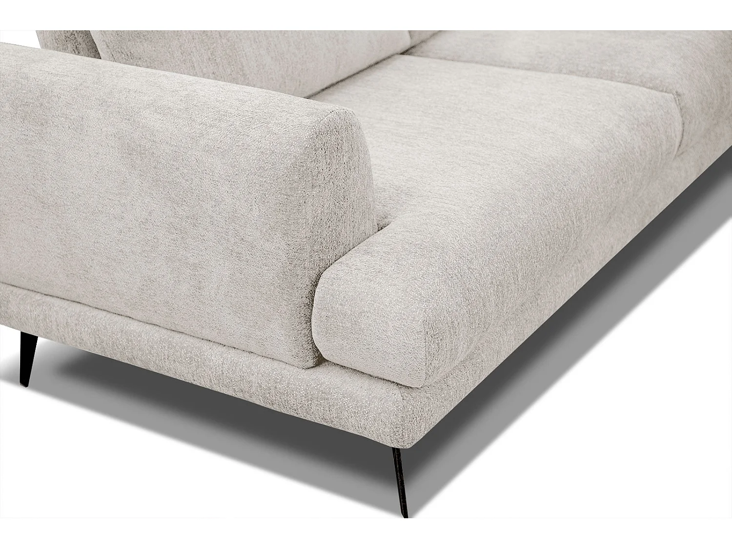 ADRIA Ecksofa 5-Sitzer rechts, perlweiß