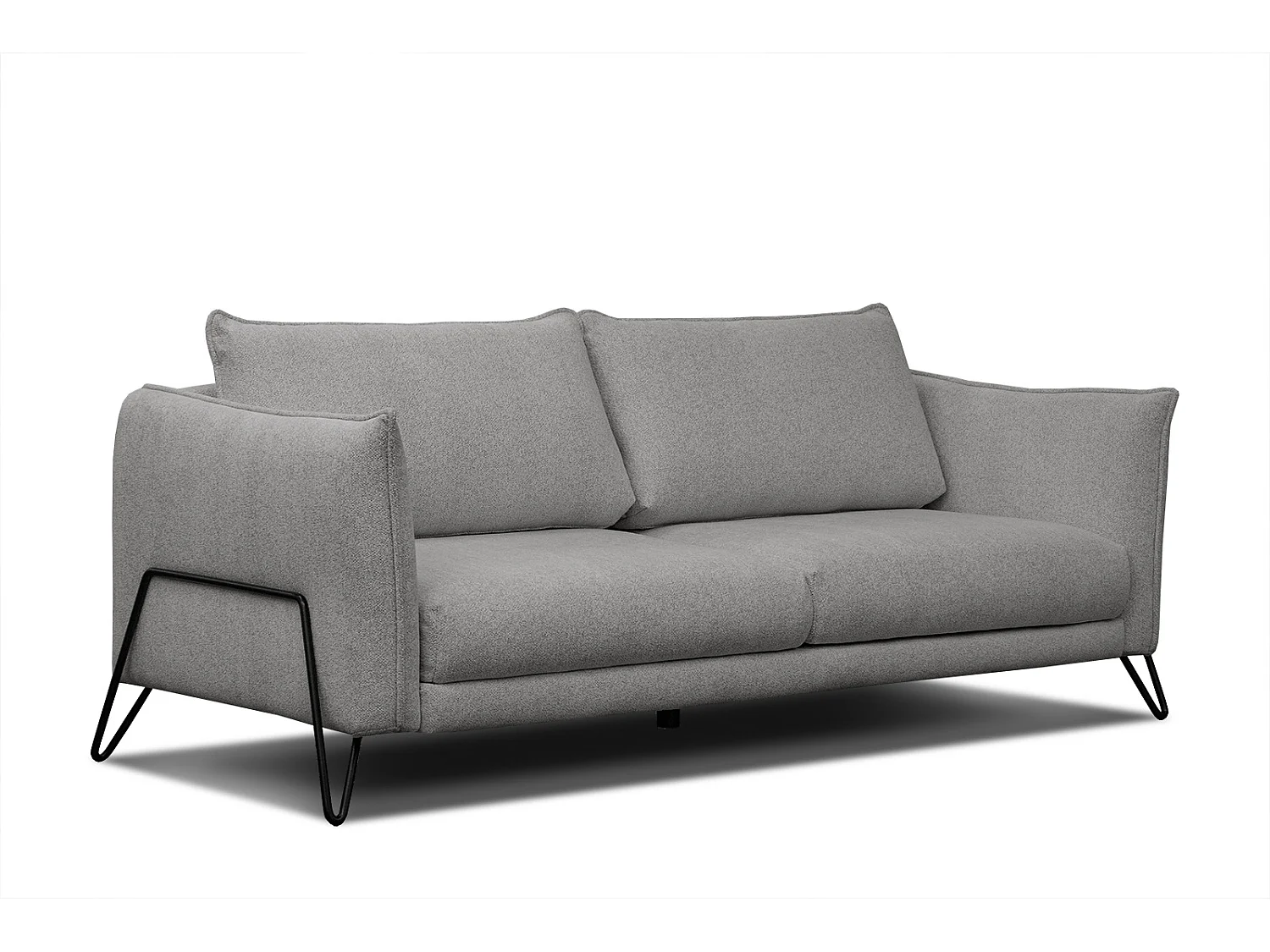HOSTEN Sofa 3-Sitzer, platingrau