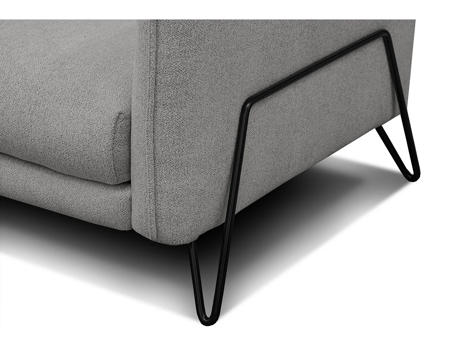 HOSTEN Sofa 3-Sitzer, platingrau