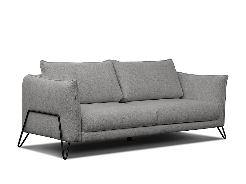 HOSTEN Sofa 3-Sitzer, platingrau