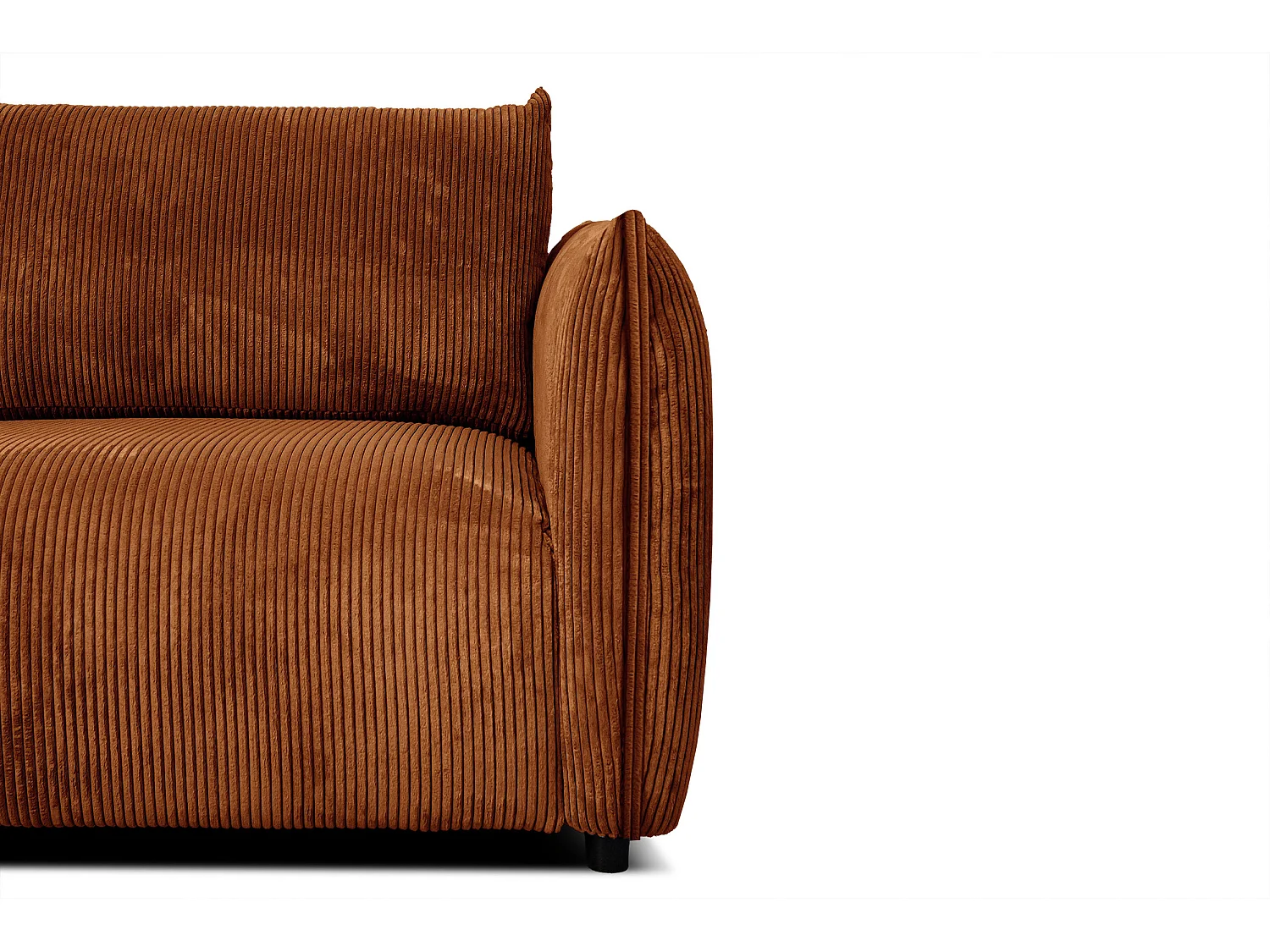 TAUER Ecksofa 5-Sitzer, orange