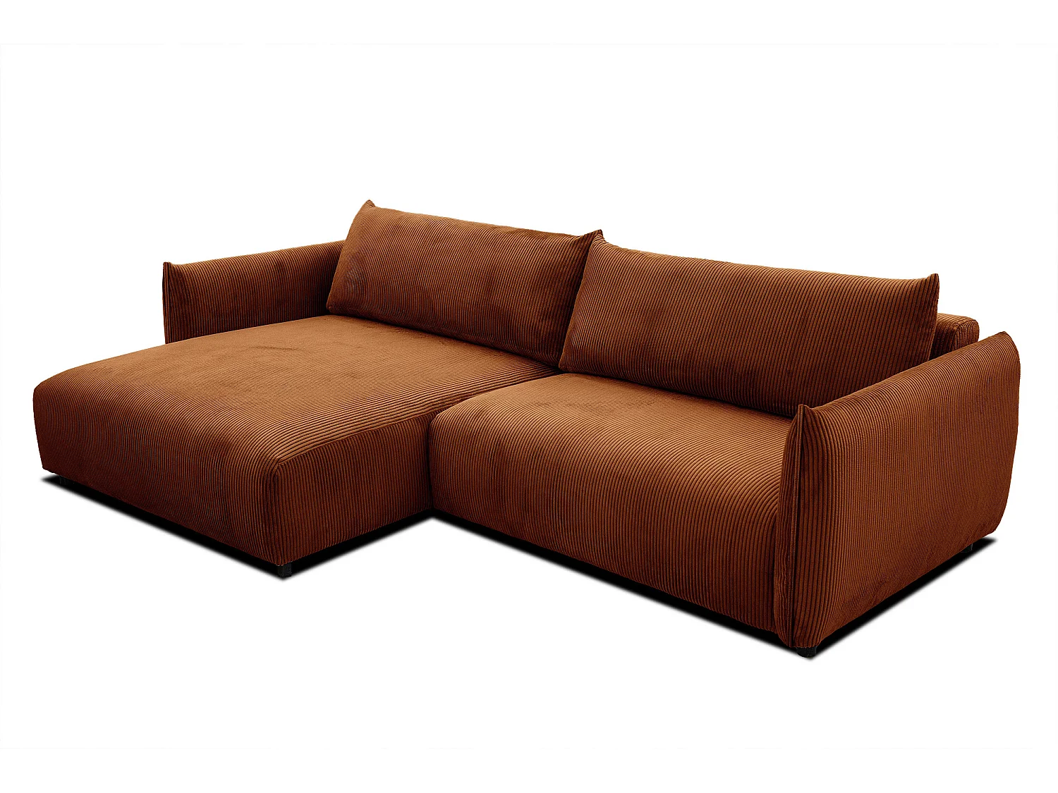 TAUER Ecksofa 5-Sitzer, orange