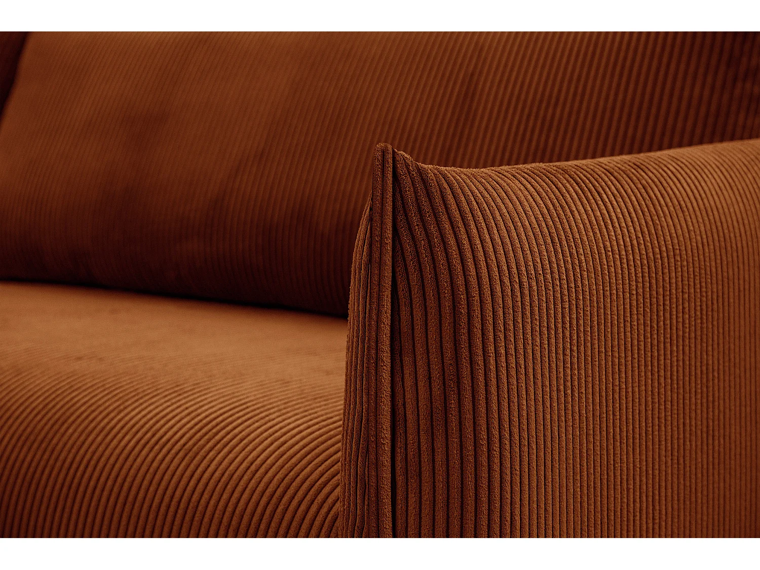 TAUER Ecksofa 5-Sitzer, orange