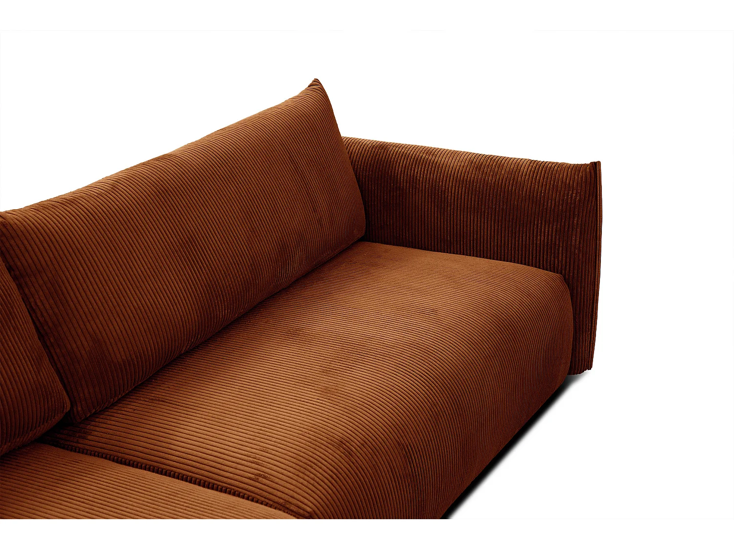 TAUER Ecksofa 5-Sitzer, orange