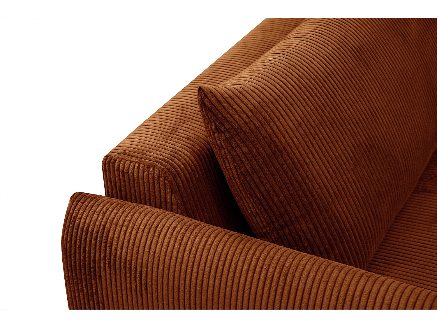 TAUER Ecksofa 5-Sitzer, orange