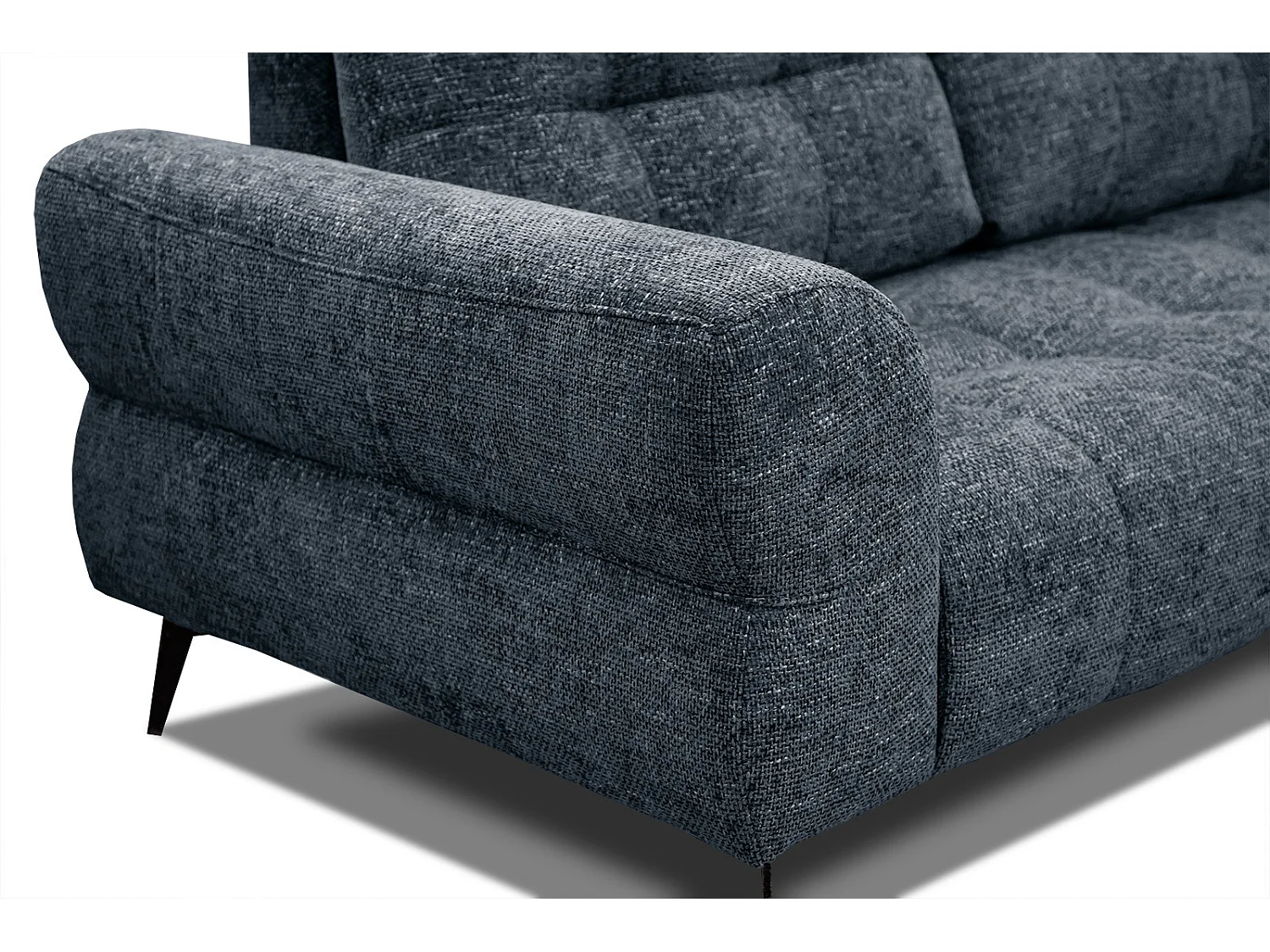 SALVINI Ecksofa 5-Sitzer rechts, marineblau