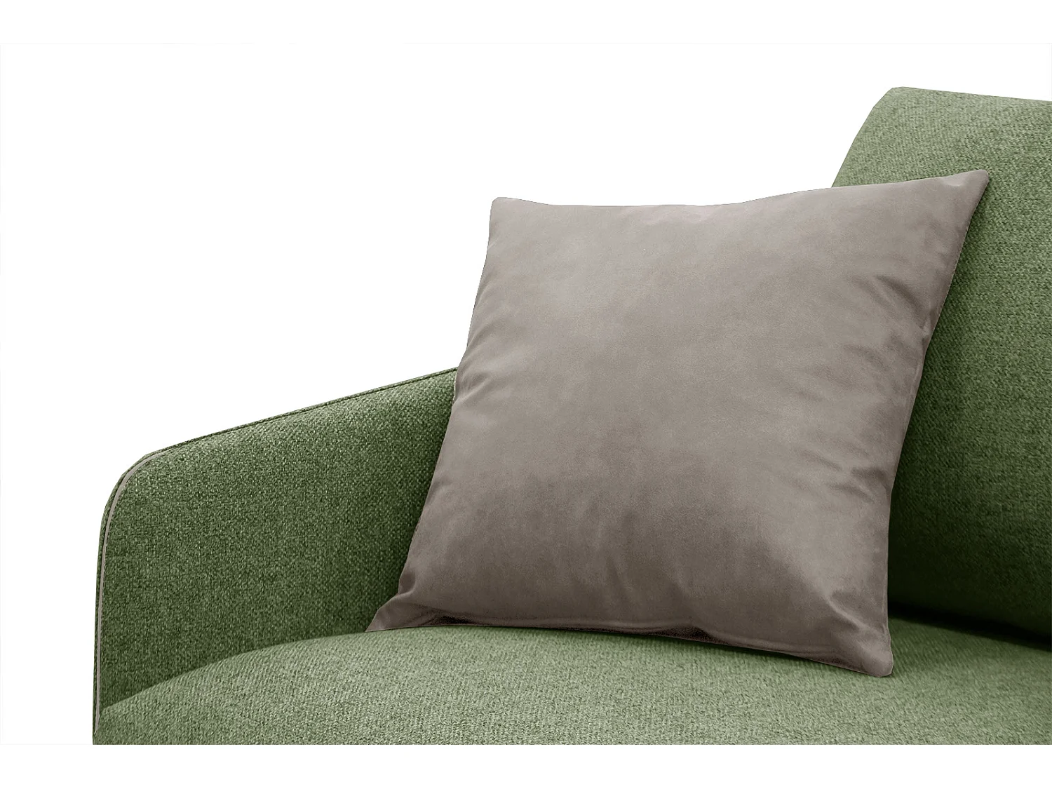 SOGEL Ecksofa 4-Sitzer rechts, olive