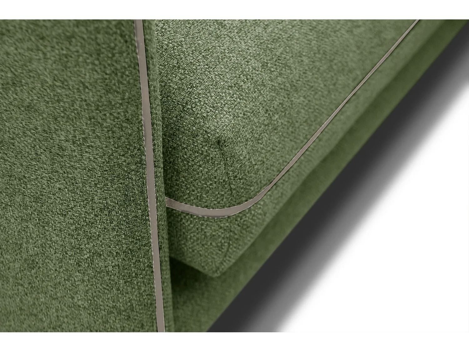 SOGEL Ecksofa 4-Sitzer rechts, olive