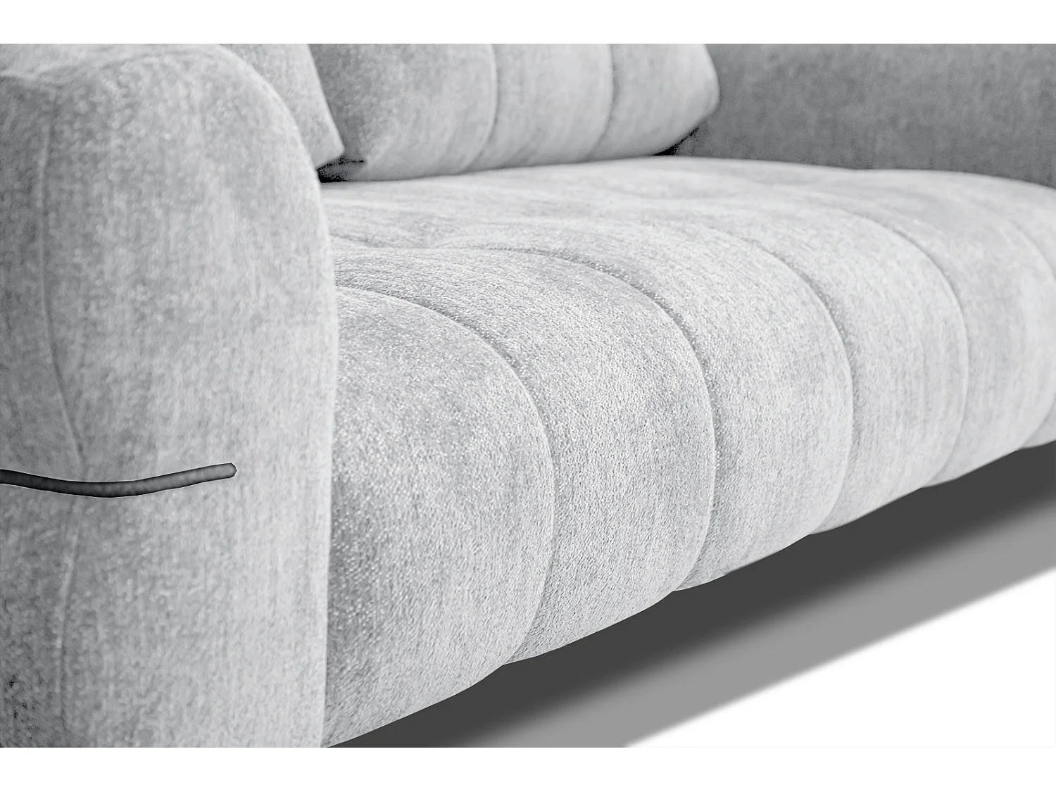 SALVINI Sofa 3-Sitzer, hellgrau