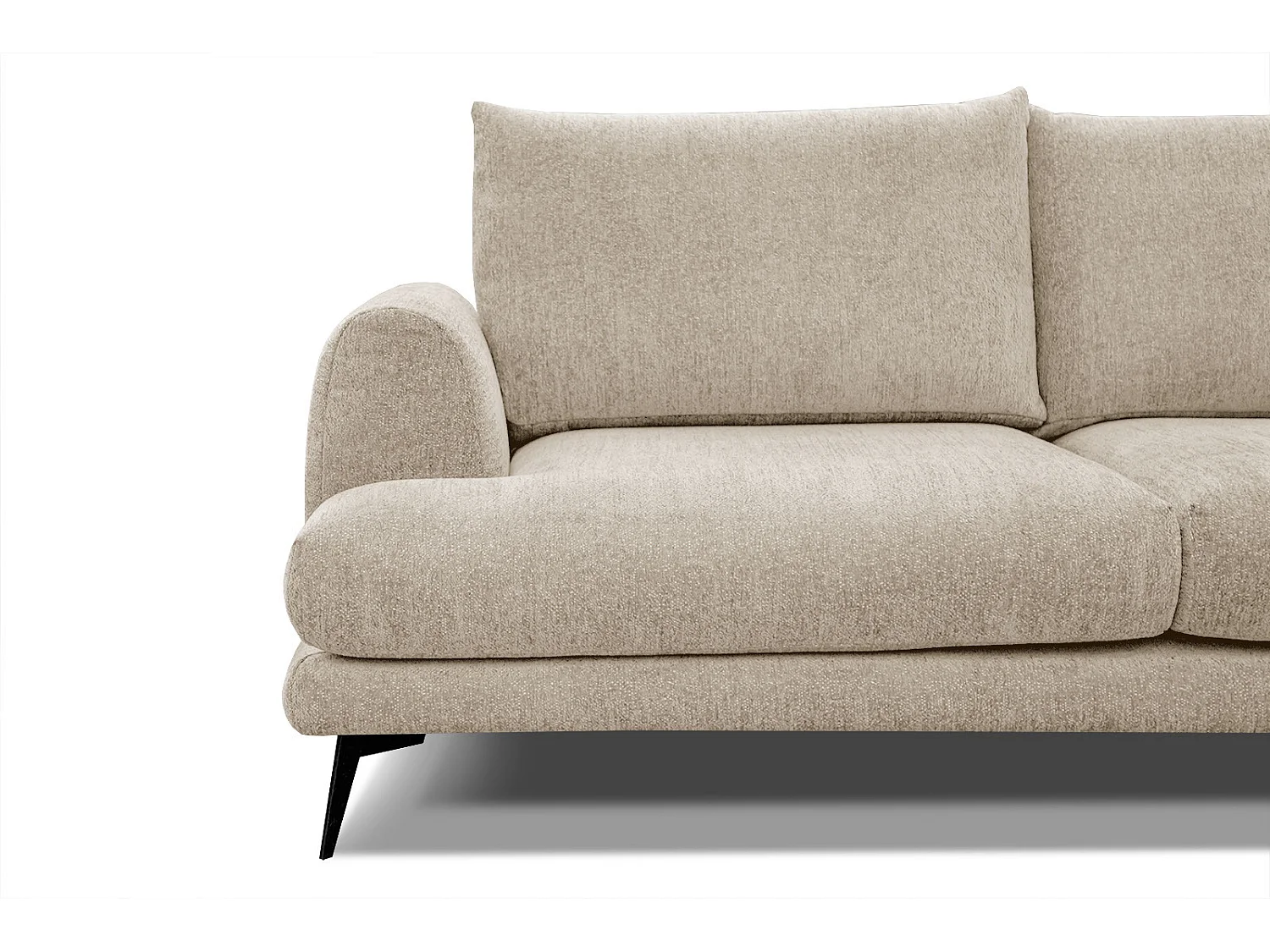 ADRIA Ecksofa 5-Sitzer rechts, ecru