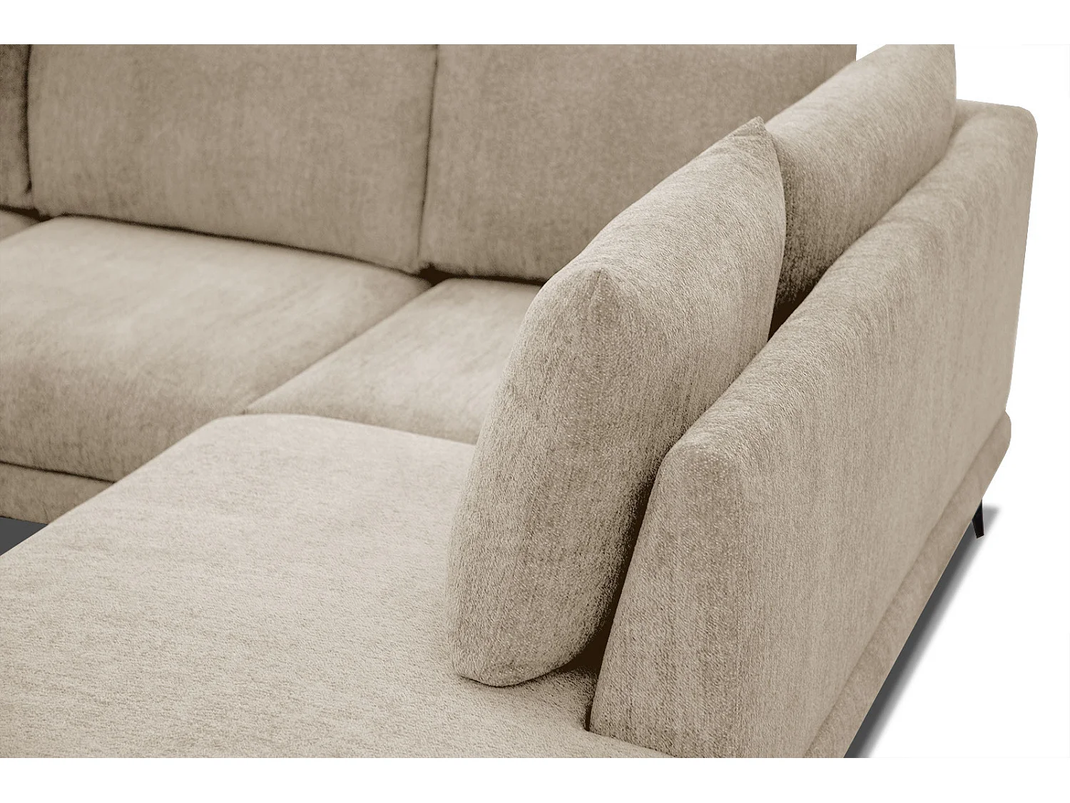 ADRIA Ecksofa 5-Sitzer rechts, ecru