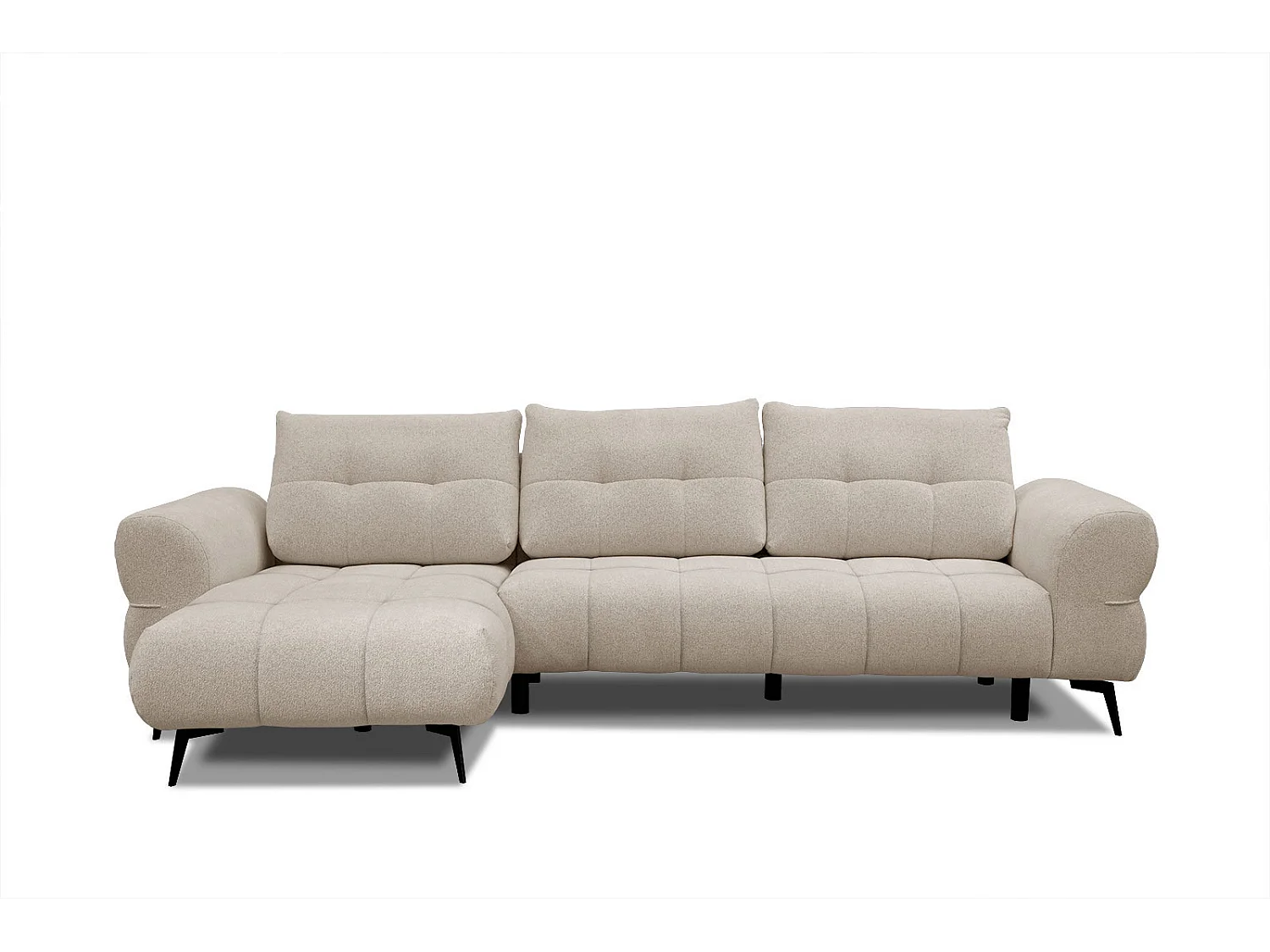 SALVINI Ecksofa 4-Sitzer links, ecru