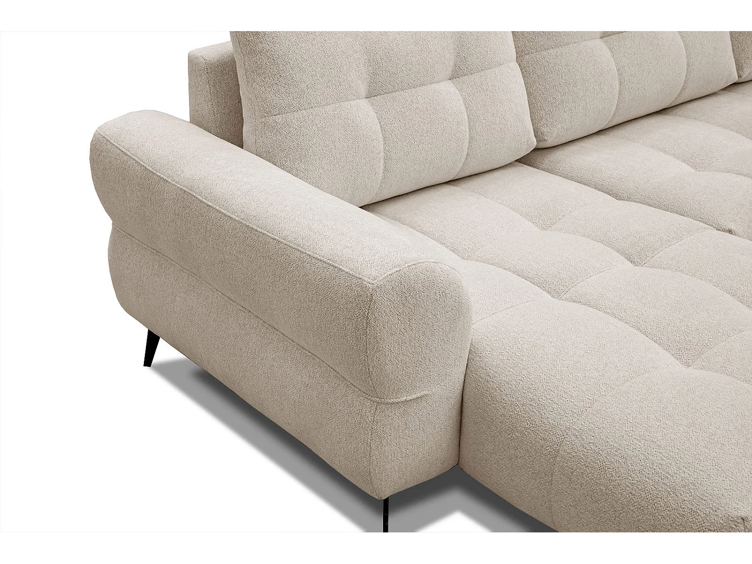 SALVINI Ecksofa 4-Sitzer links, ecru