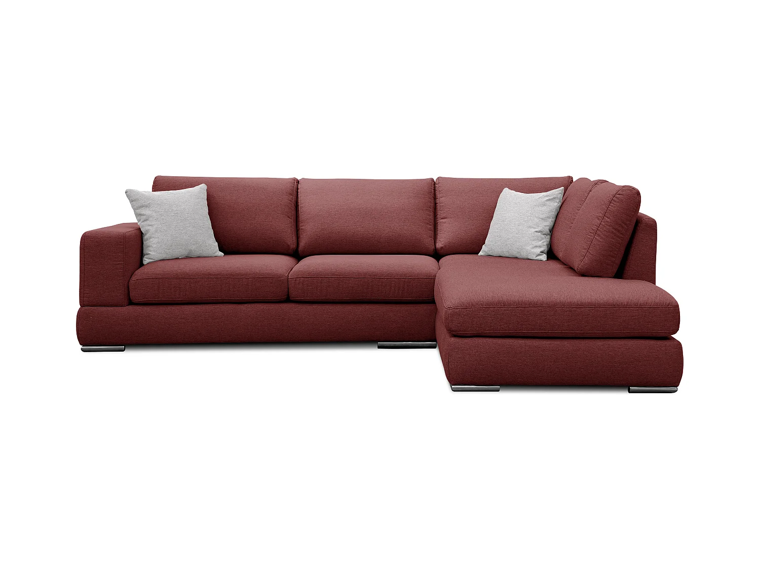 OTTO Ecksofa 5-Sitzer links, bordeaux
