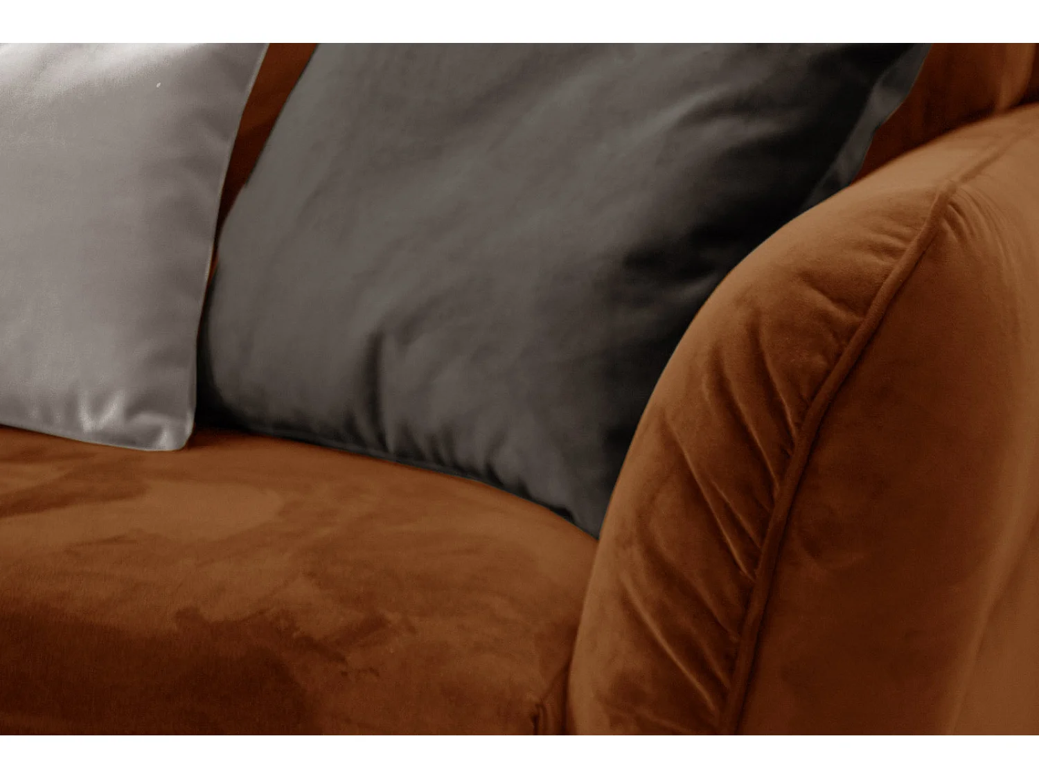 FIGARI Sofa 3-Sitzer, orangebraun