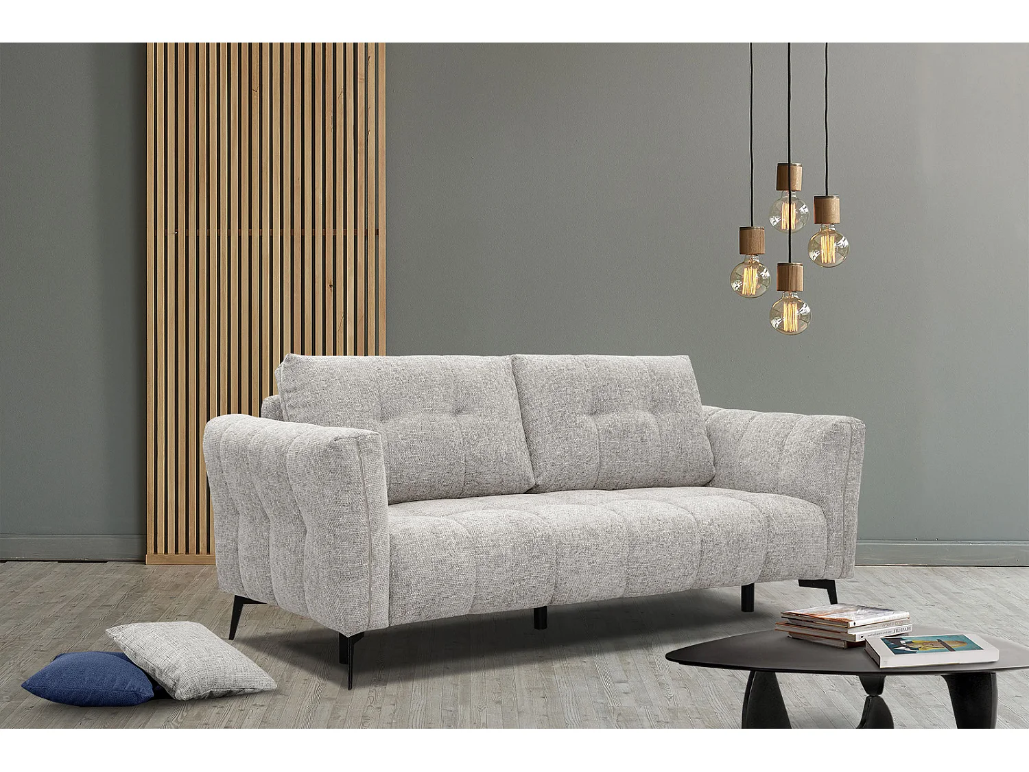 KALMER Sofa 2,5-Sitzer, ecru