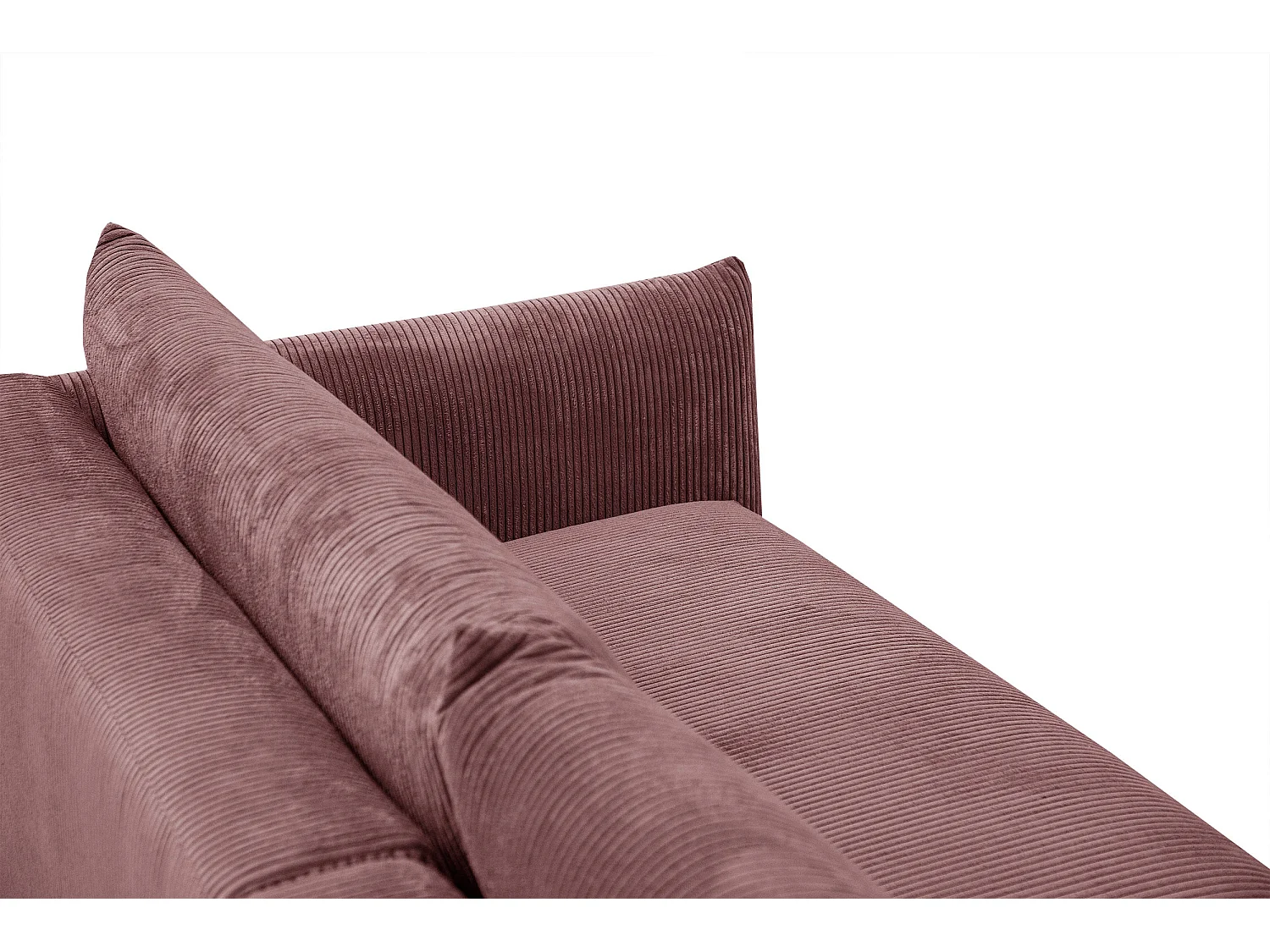 TAUER Ecksofa 5-Sitzer, altrosa