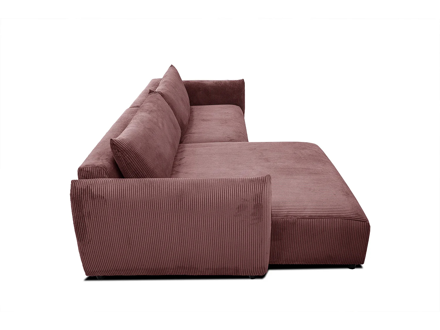 TAUER Ecksofa 5-Sitzer, altrosa