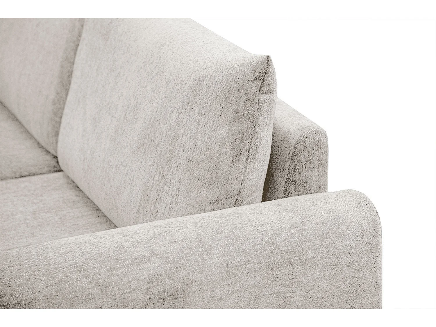 ADRIA Ecksofa 5-Sitzer links, perlweiß