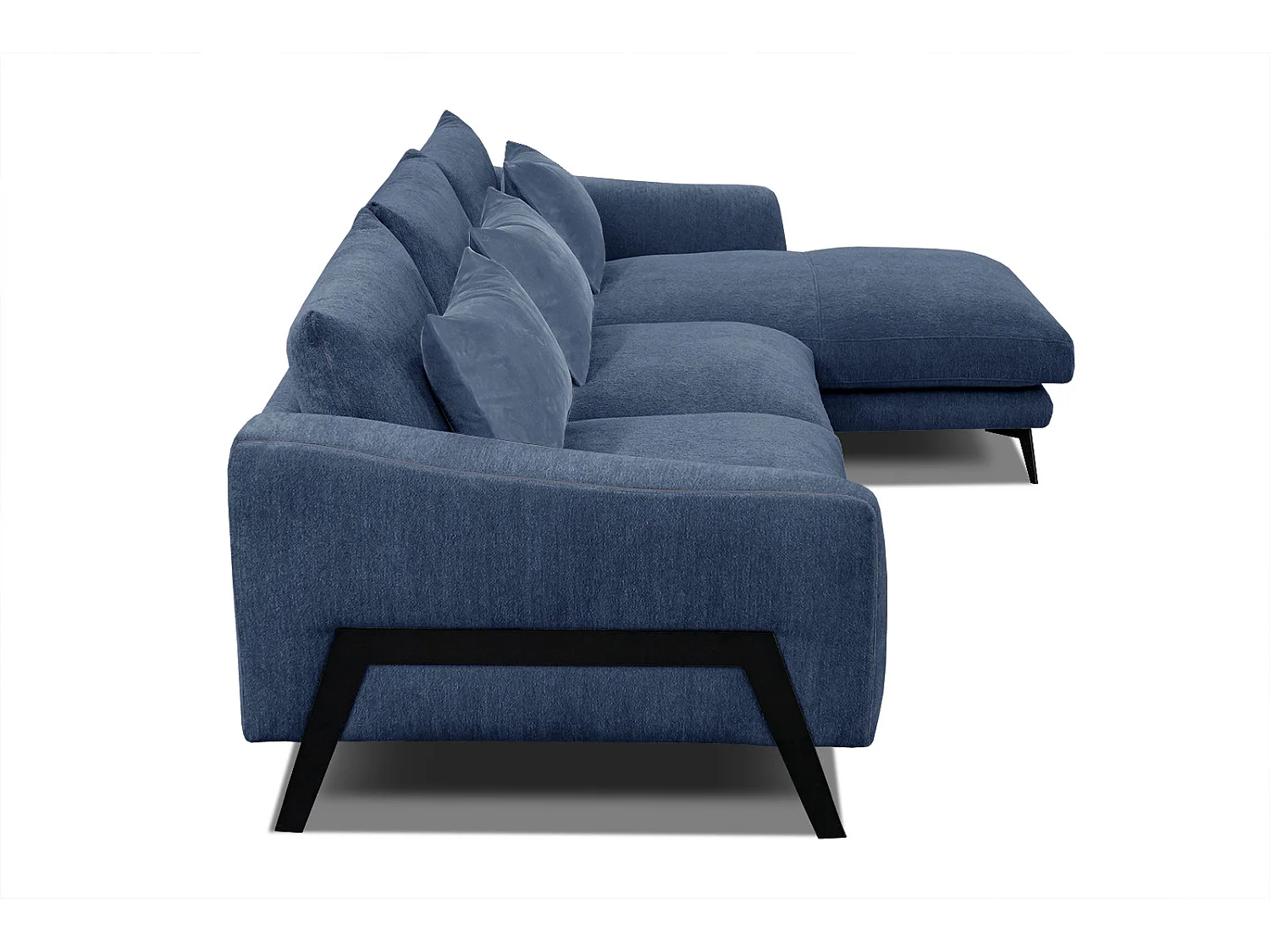 WINTER Ecksofa 4-Sitzer rechts, dunkelblau