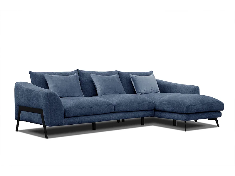 WINTER Ecksofa 4-Sitzer rechts, dunkelblau