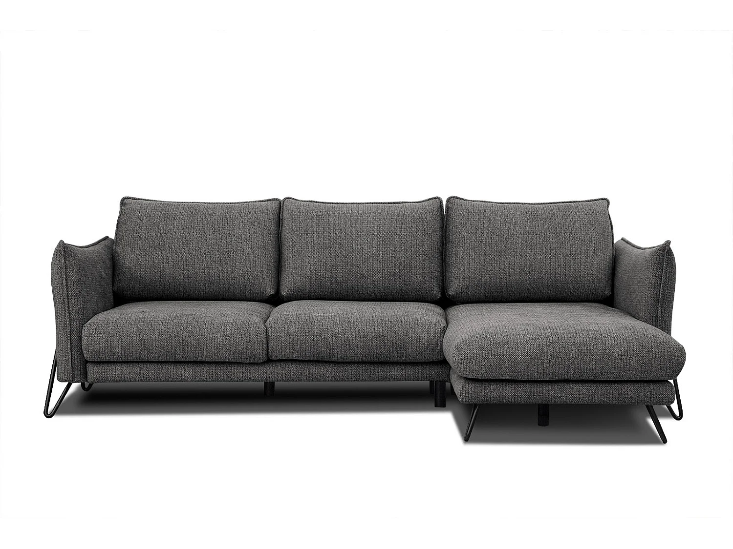 HOSTEN Ecksofa 4-Sitzer rechts, anthrazit