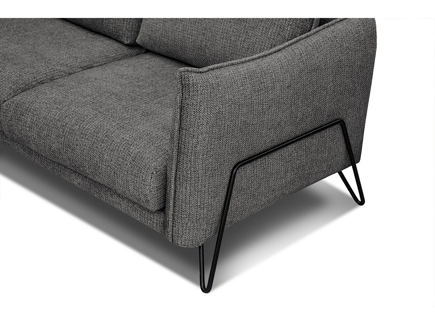 HOSTEN Ecksofa 4-Sitzer rechts, anthrazit