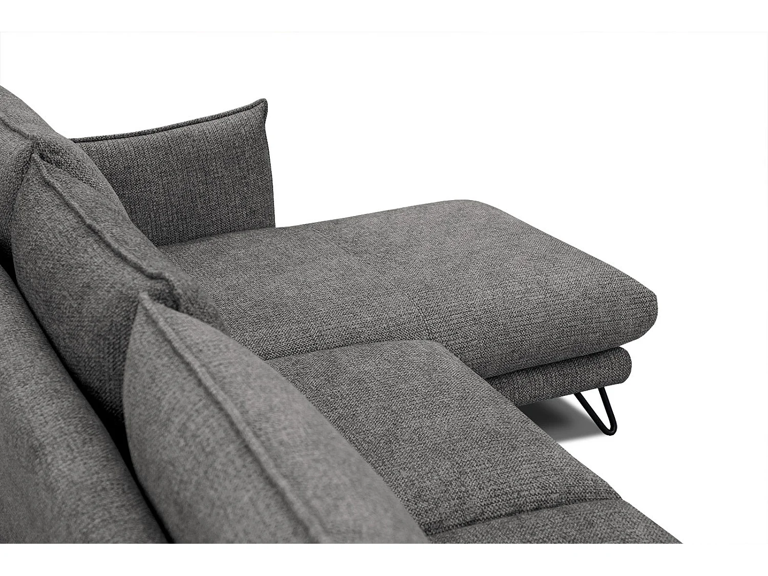 HOSTEN Ecksofa 4-Sitzer rechts, anthrazit