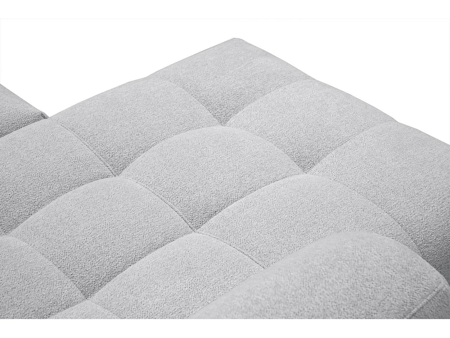 SALVINI Ecksofa 4-Sitzer links, hellgrau