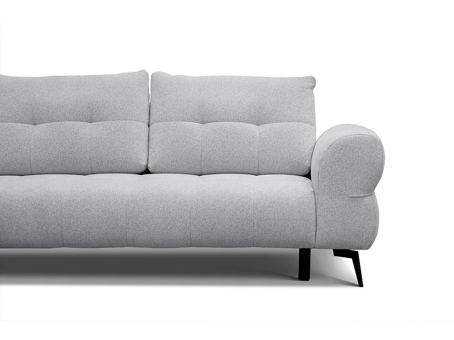 SALVINI Ecksofa 4-Sitzer links, hellgrau