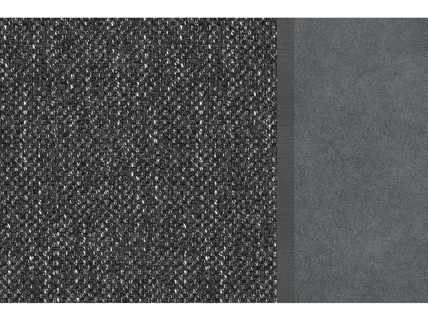 SOGEL Ecksofa 4-Sitzer rechts, schwarz