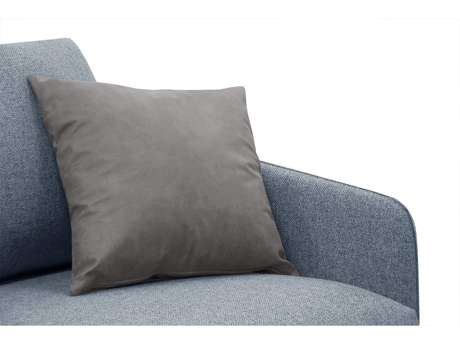 SOGEL Ecksofa 4-Sitzer links, hellblau