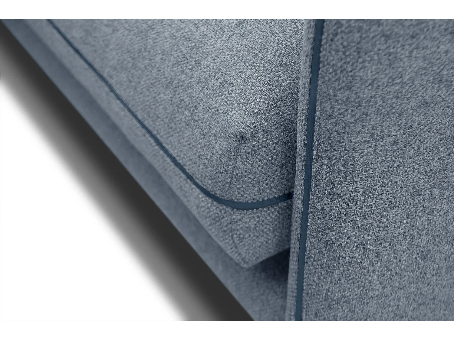 SOGEL Ecksofa 4-Sitzer links, hellblau