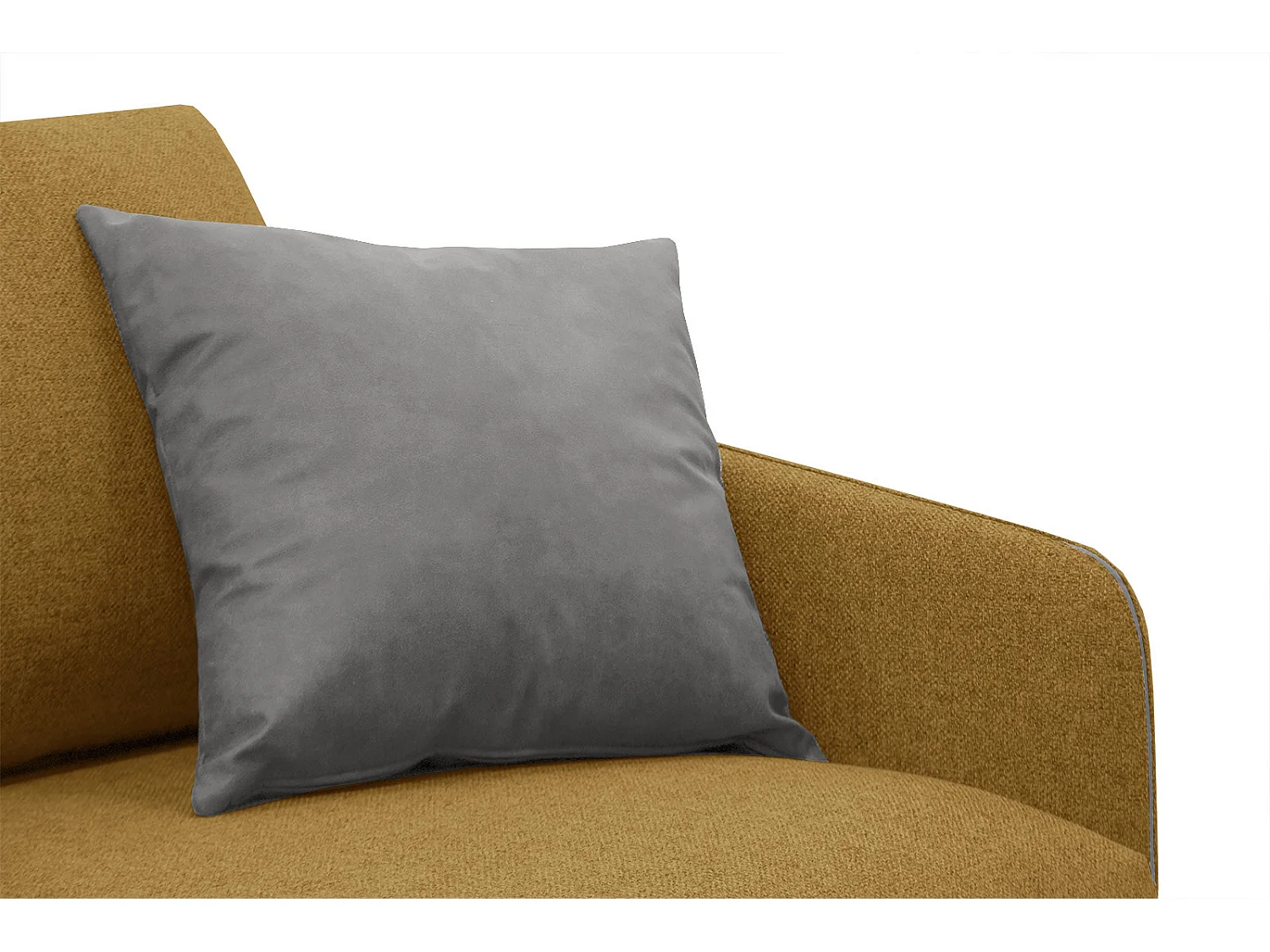 SOGEL Ecksofa 4-Sitzer links, senfgelb