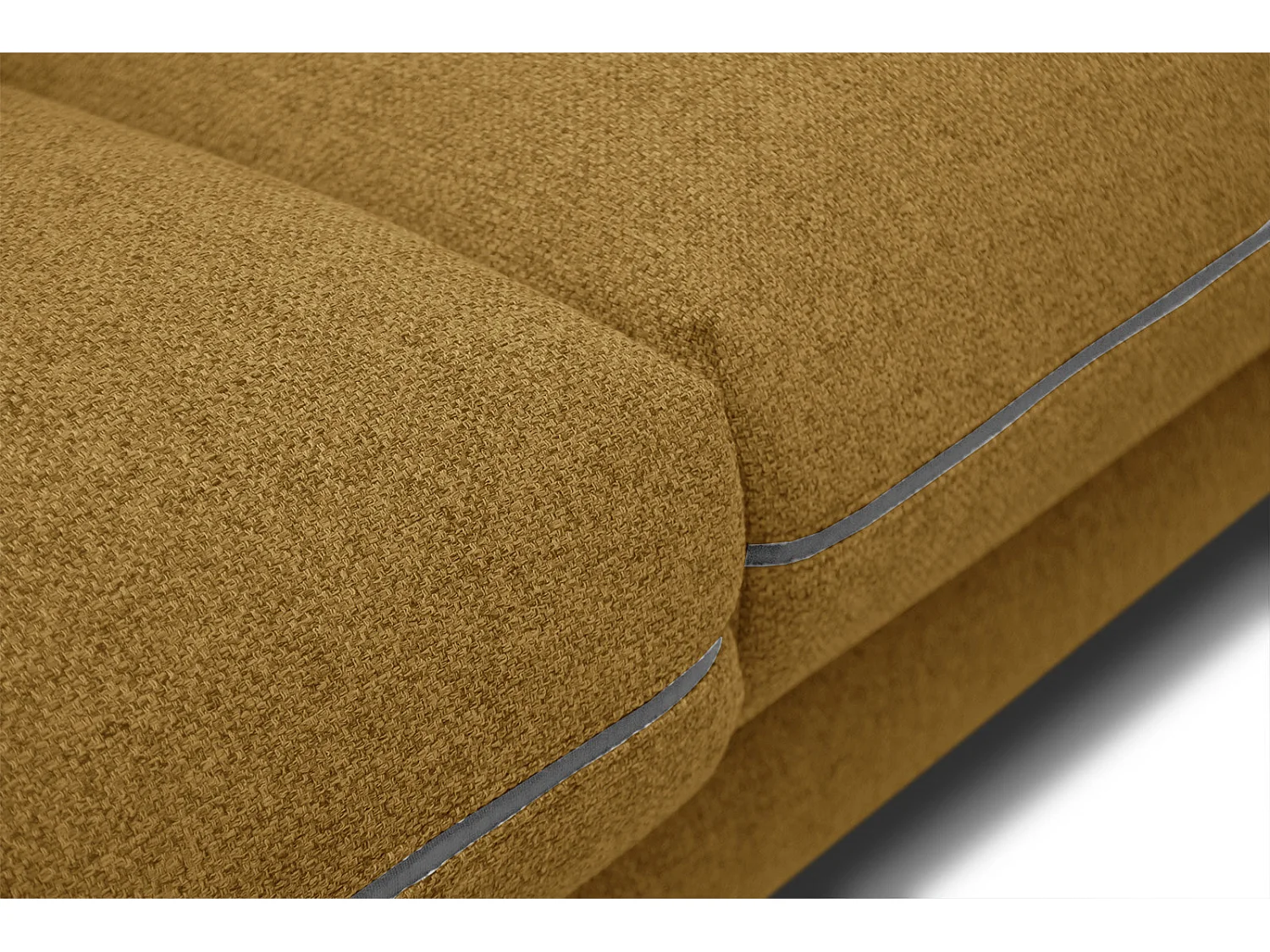 SOGEL Ecksofa 4-Sitzer links, senfgelb