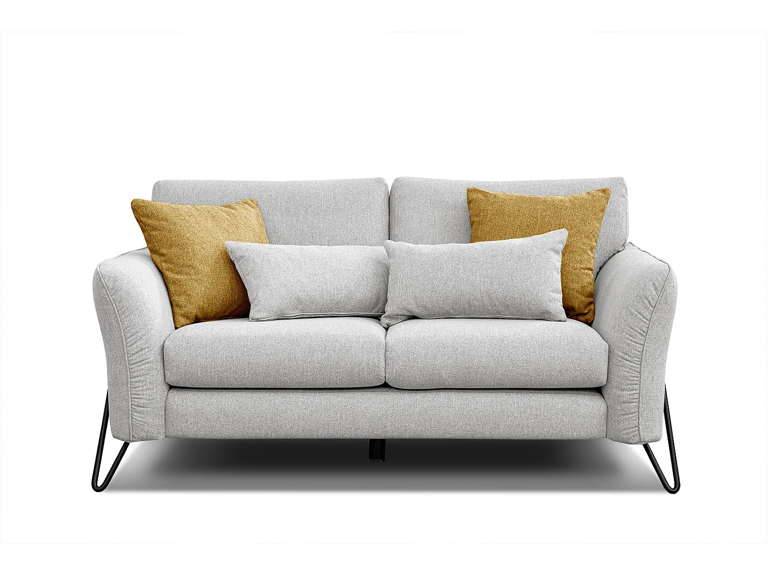 LOREM Sofa 2-Sitzer, hellgrau