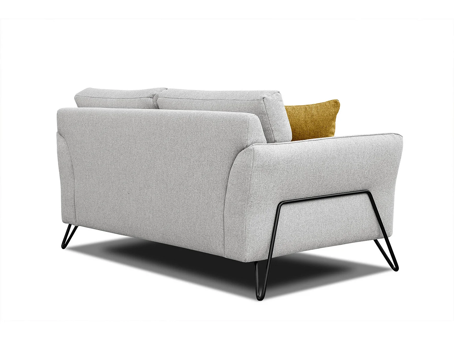 LOREM Sofa 2-Sitzer, hellgrau