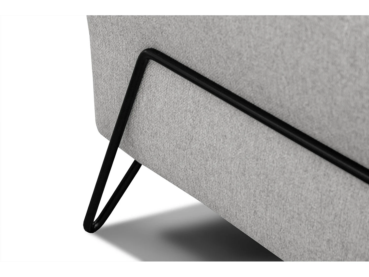 LOREM Sofa 2-Sitzer, hellgrau