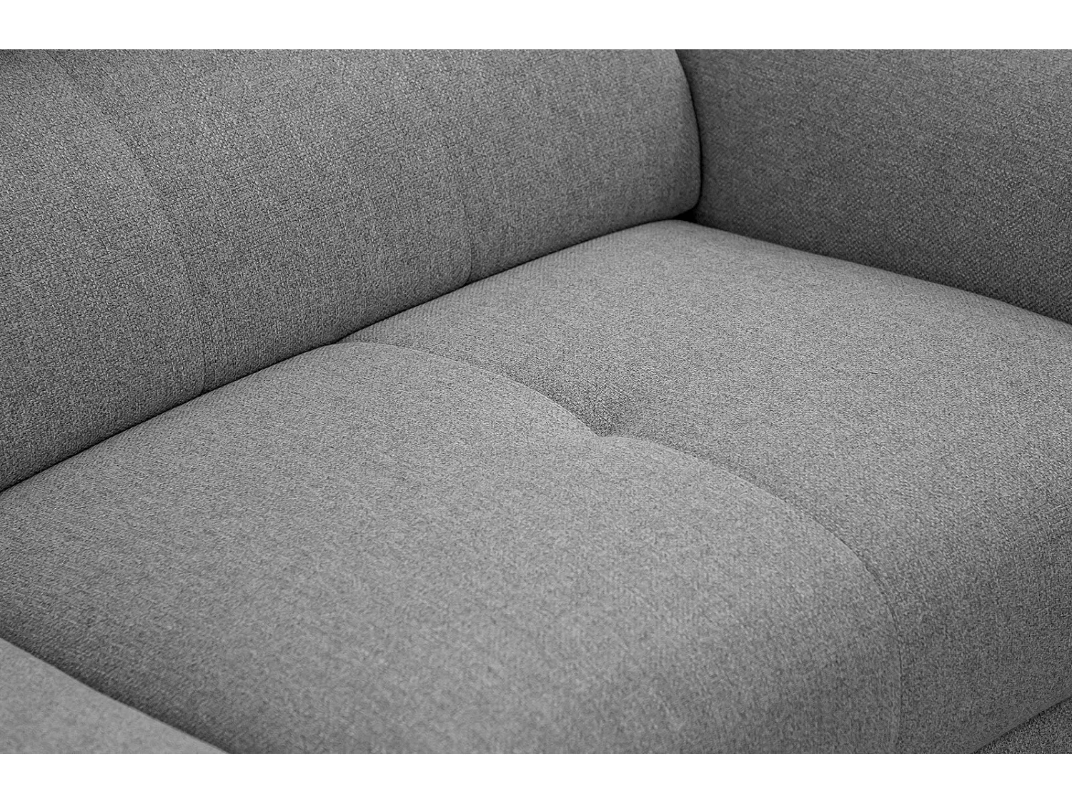 MATERA Sofa 3-Sitzer mit verstellbare Kopfstützen, grau