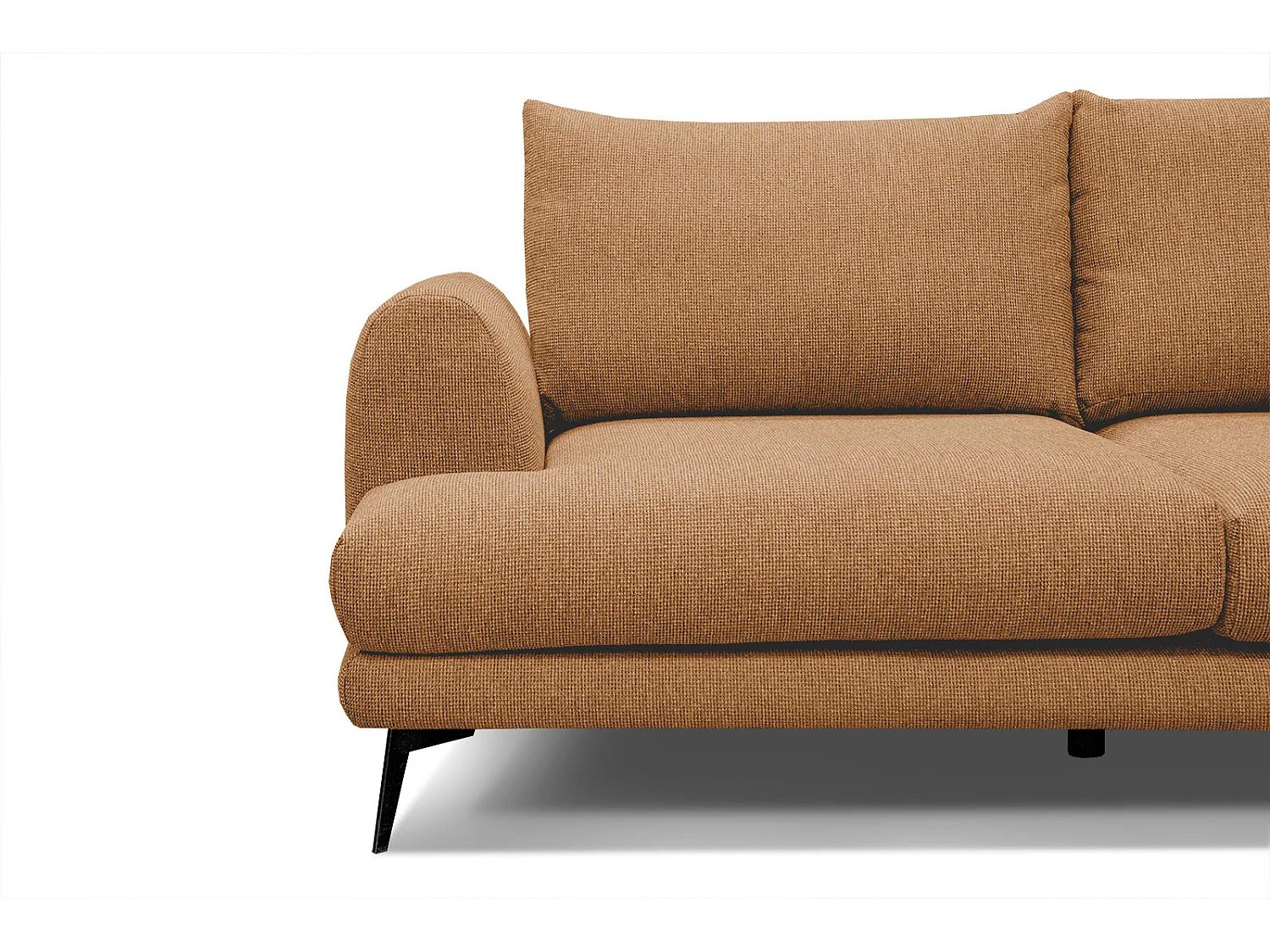 ADRIA Ecksofa 4-Sitzer rechts, orange