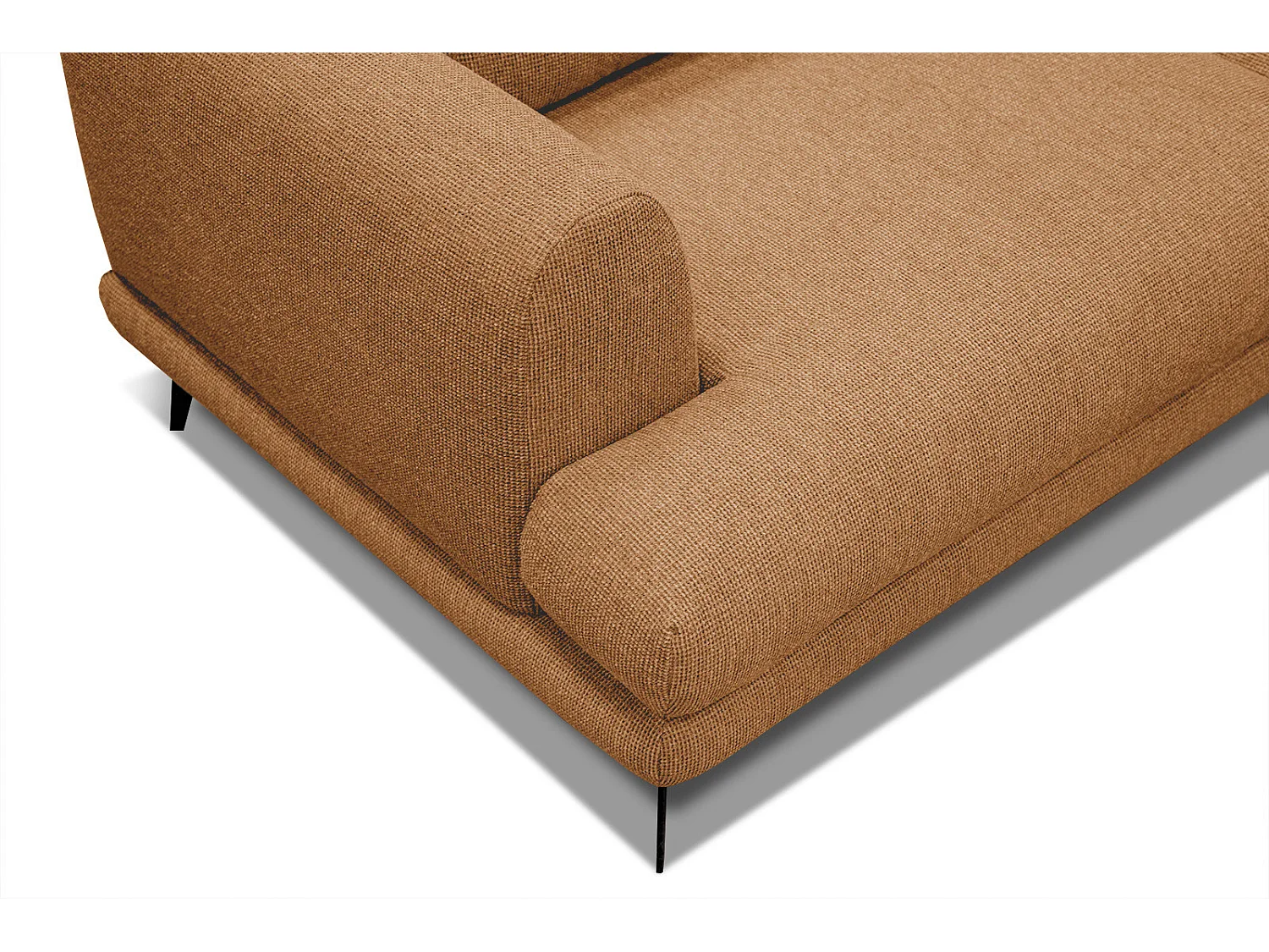 ADRIA Ecksofa 4-Sitzer rechts, orange