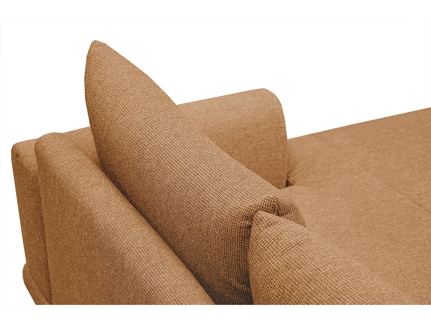 ADRIA Ecksofa 4-Sitzer rechts, orange