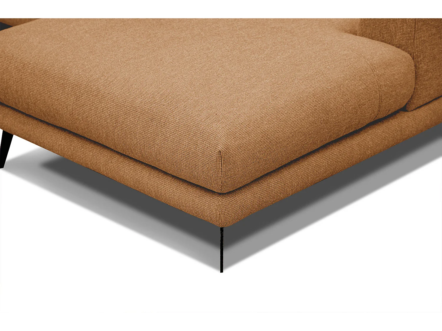 ADRIA Ecksofa 4-Sitzer rechts, orange