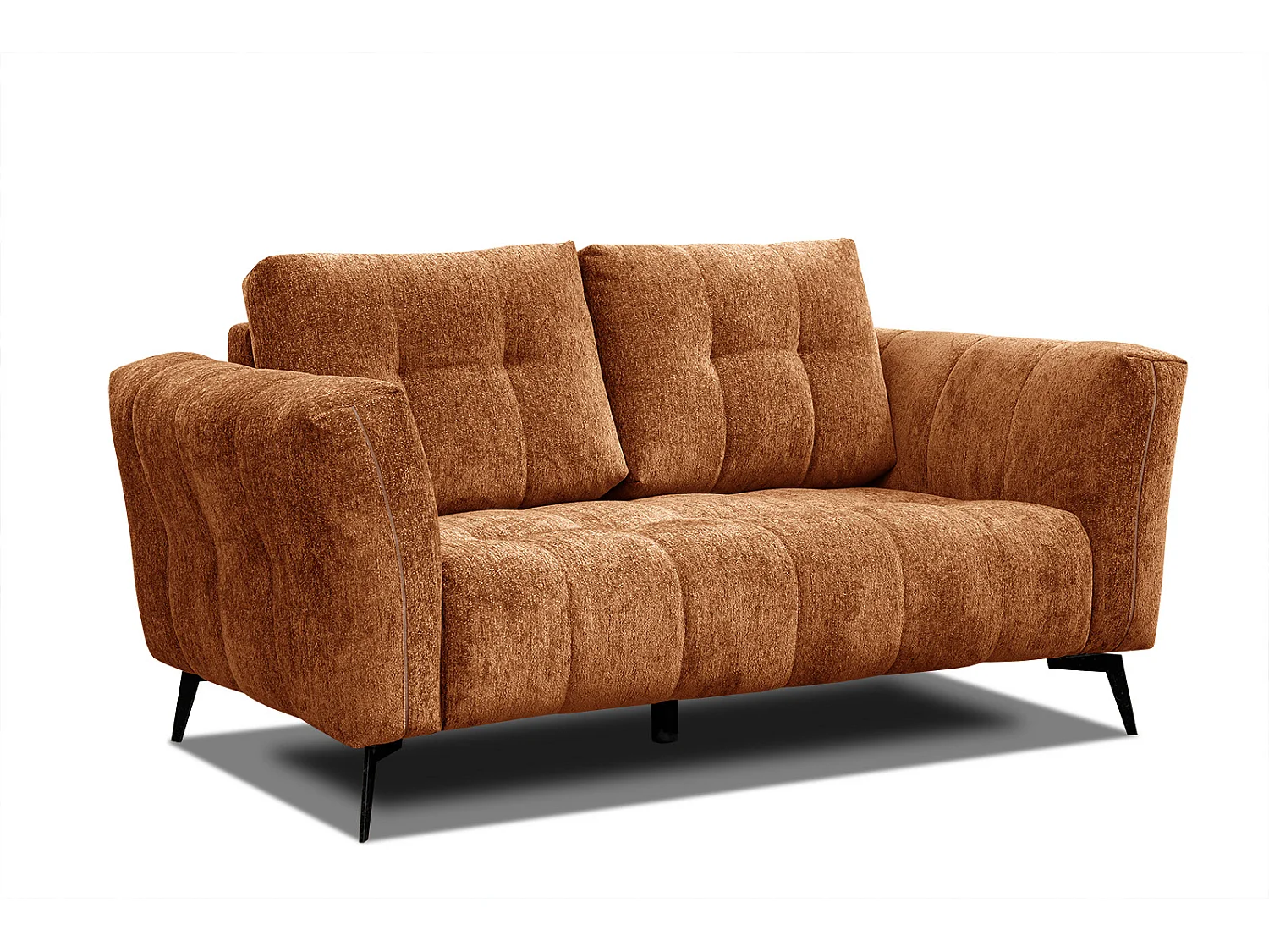 KALMER Sofa 2-Sitzer, dunkelorange