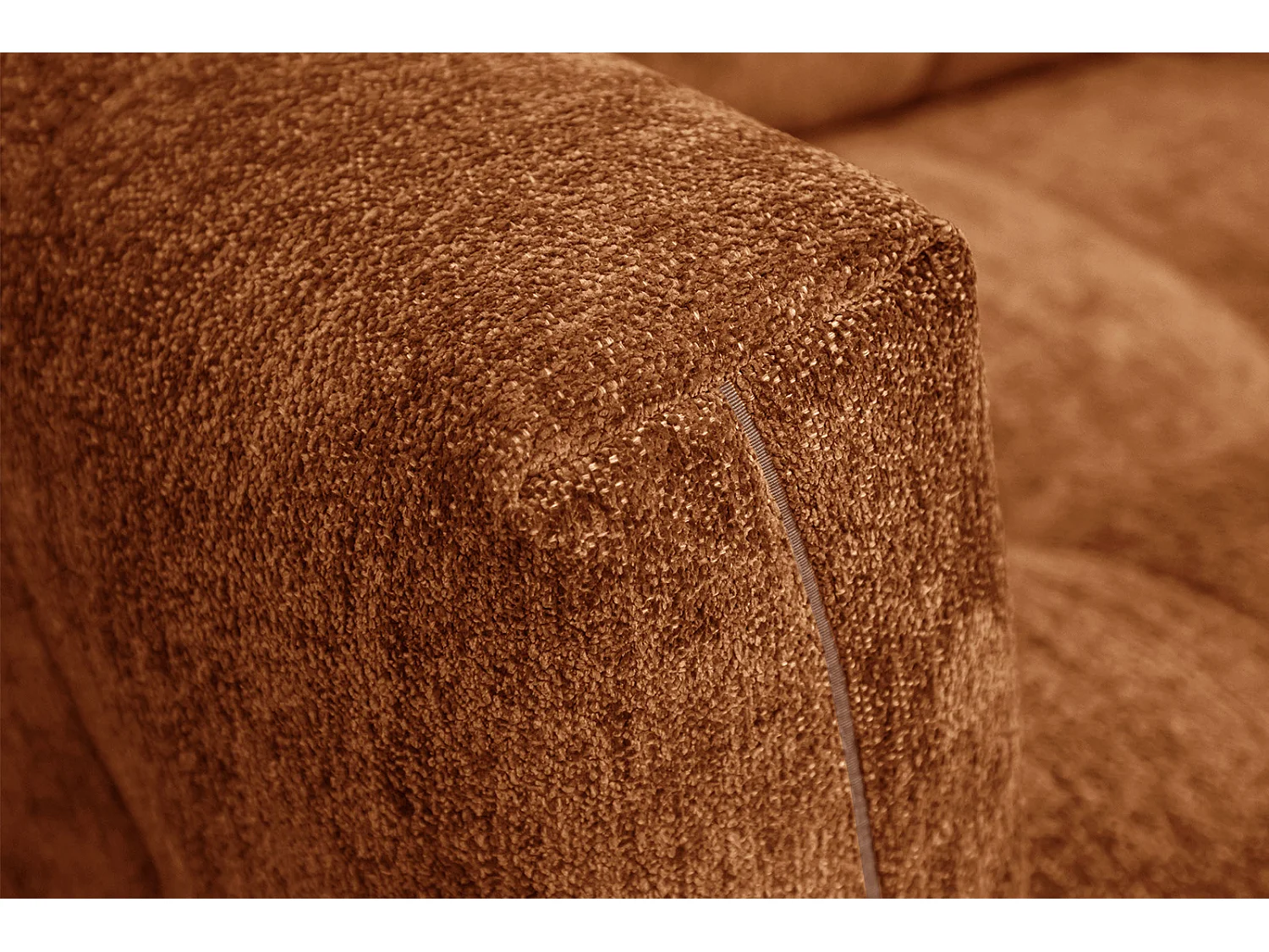 KALMER Sofa 2-Sitzer, dunkelorange