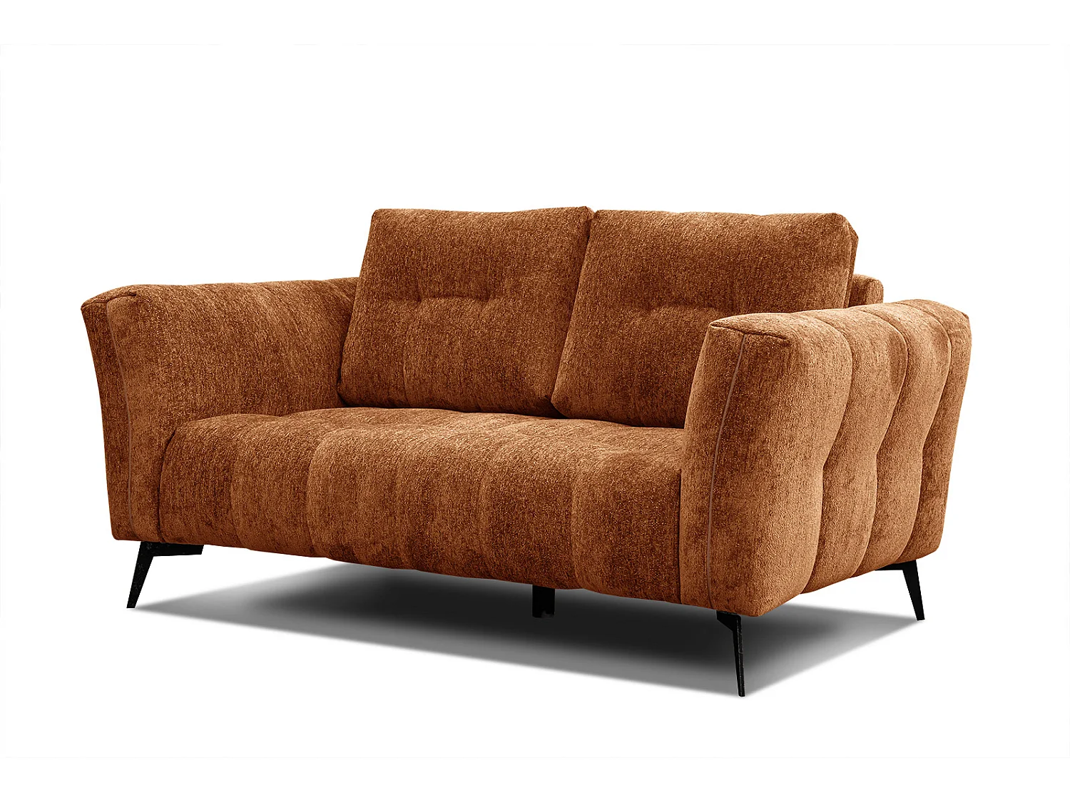 KALMER Sofa 2-Sitzer, dunkelorange