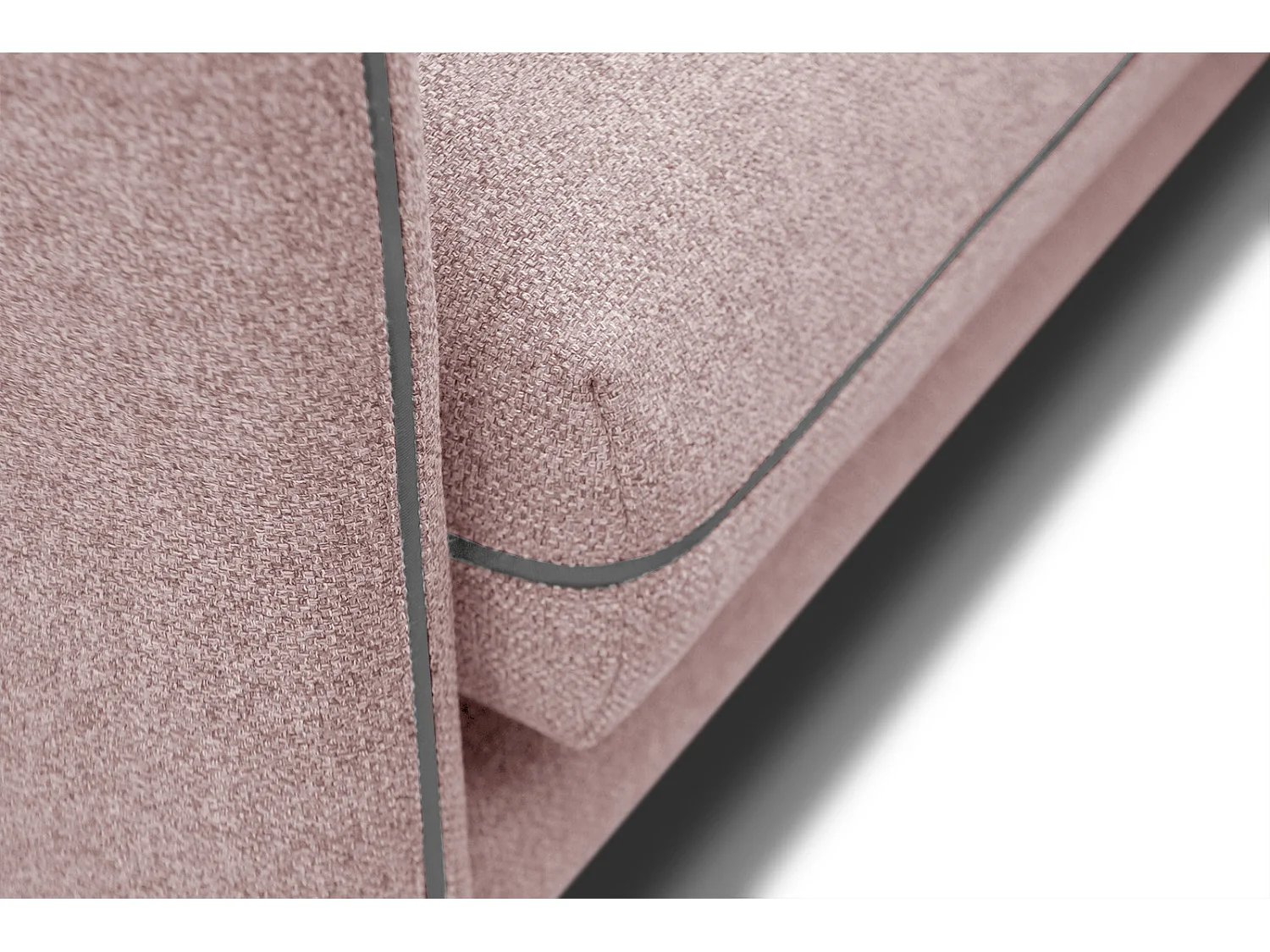 SOGEL Ecksofa 4-Sitzer rechts, rosé