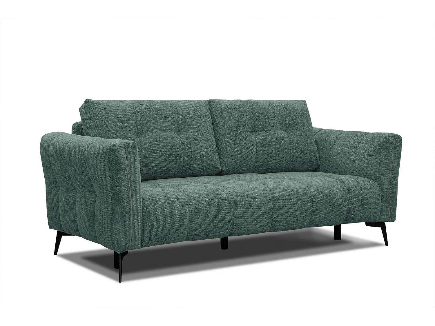 KALMER Sofa 2,5-Sitzer, smaragdgrün