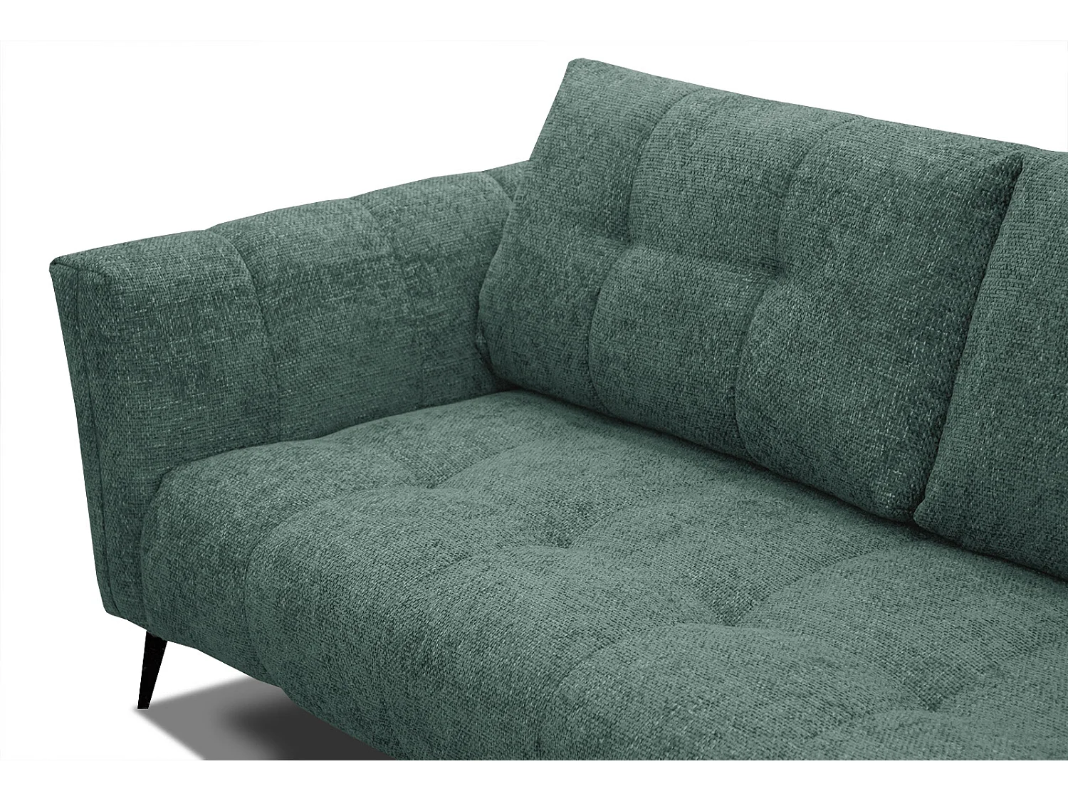 KALMER Sofa 2,5-Sitzer, smaragdgrün