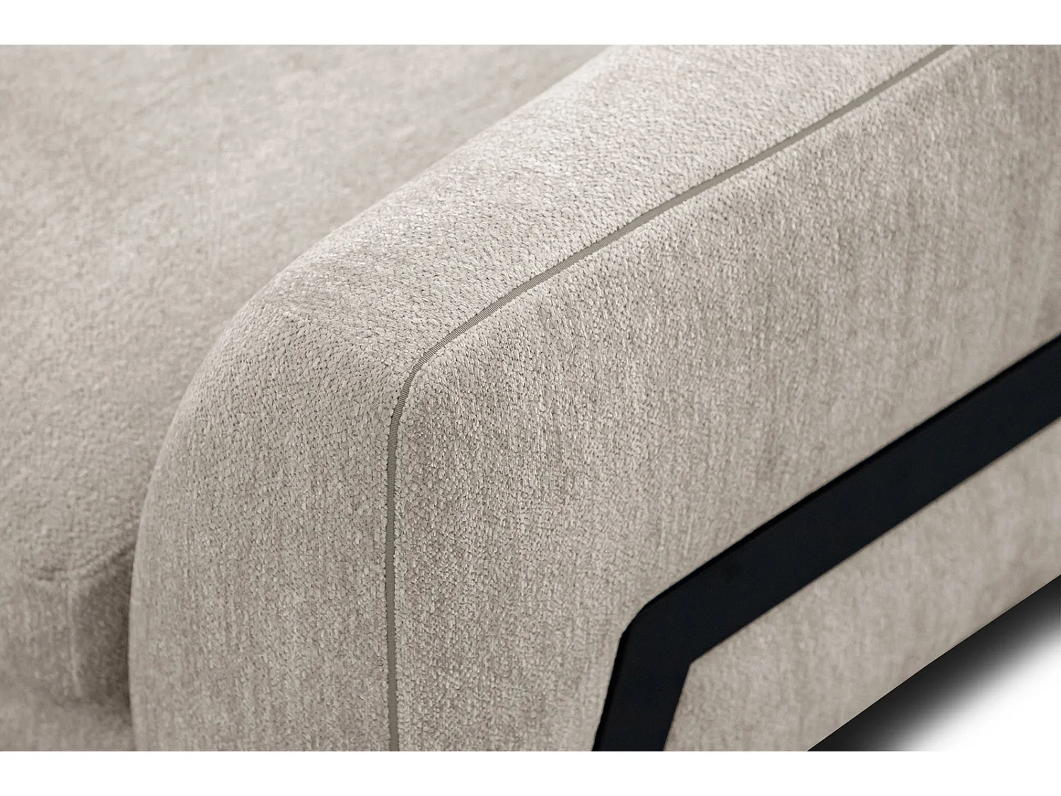 WINTER Ecksofa 4-Sitzer links, ecru